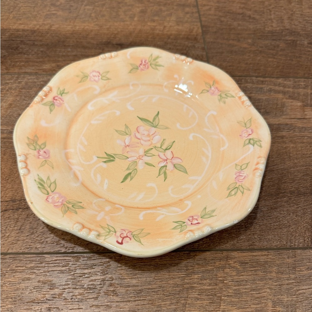 Tracy Porter Hand Painted Lunch/Salad Plate 8” Floral